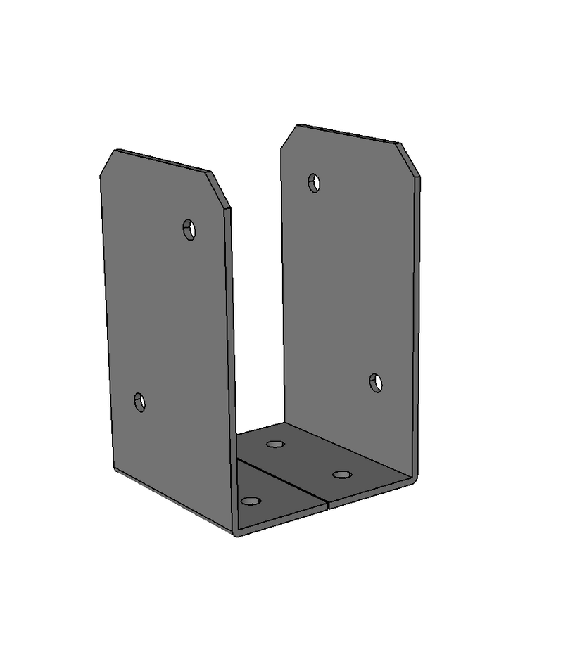 Post Base - 7.5 inch x 7.5 inch x 12 inch tall